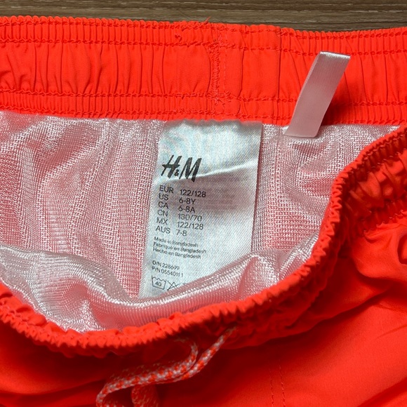 H&M Neon Orange Swimwear Size 6-8y - Picture 4 of 7